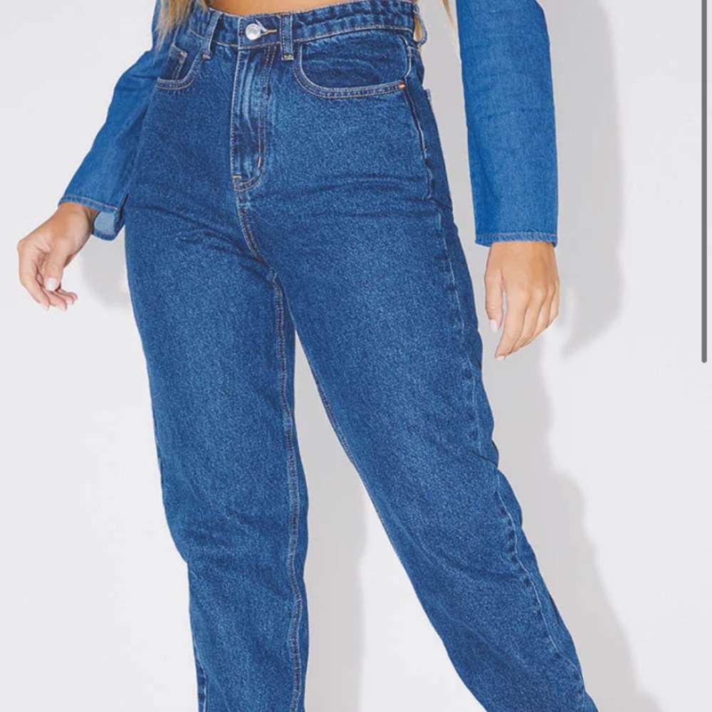 PrettyLittleThing Mom Jeans Size: 6